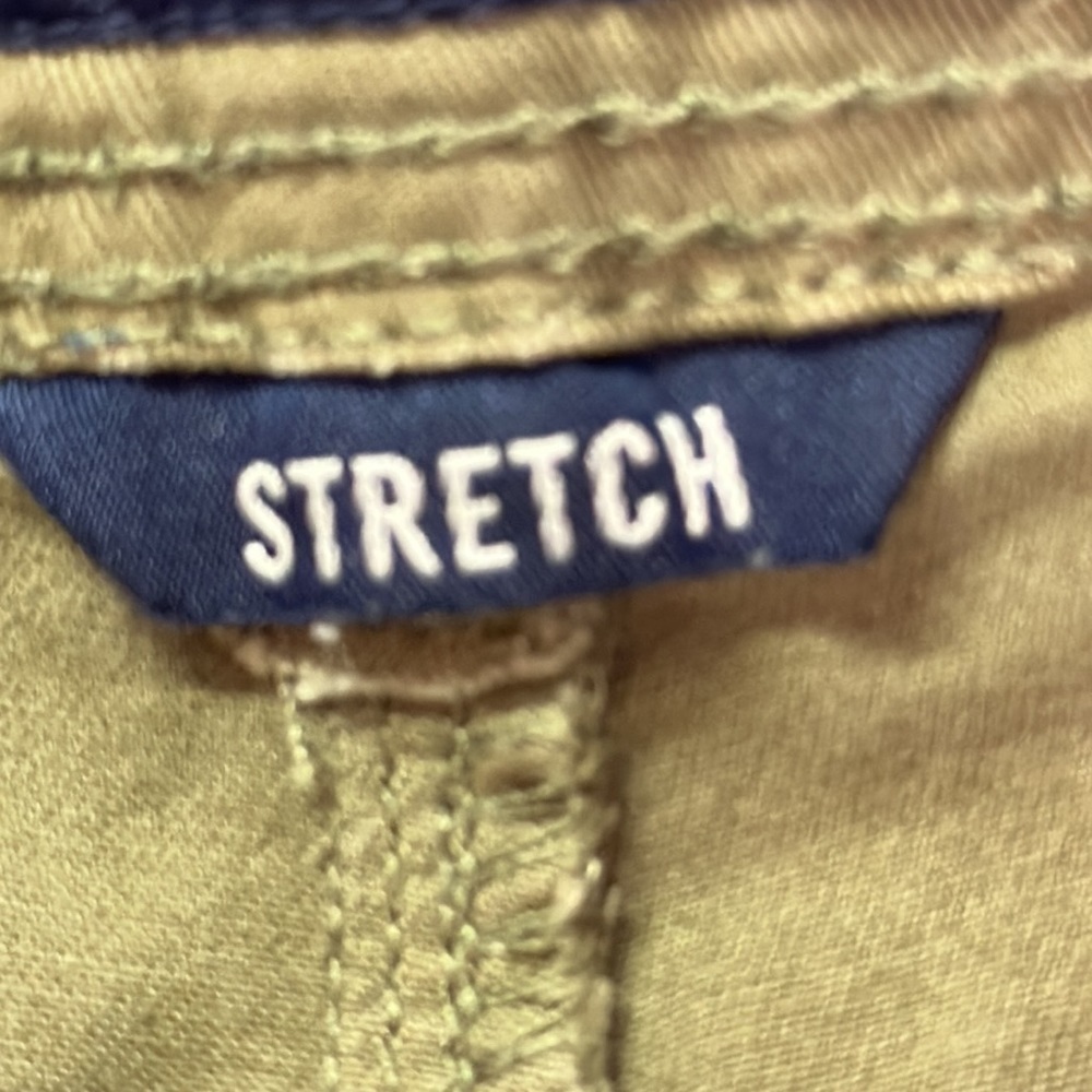 American Eagle Khaki Olive Green Cotton Rolled Hem Shorts Size 4 - Picture 6 of 7